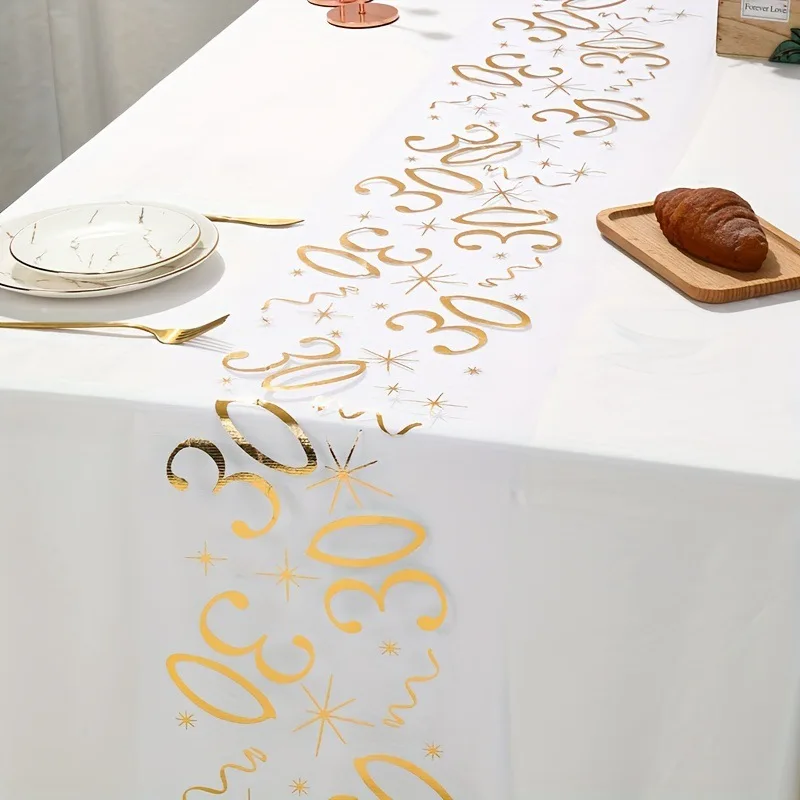 20th 30th 60th Birthday Table Runner Decor