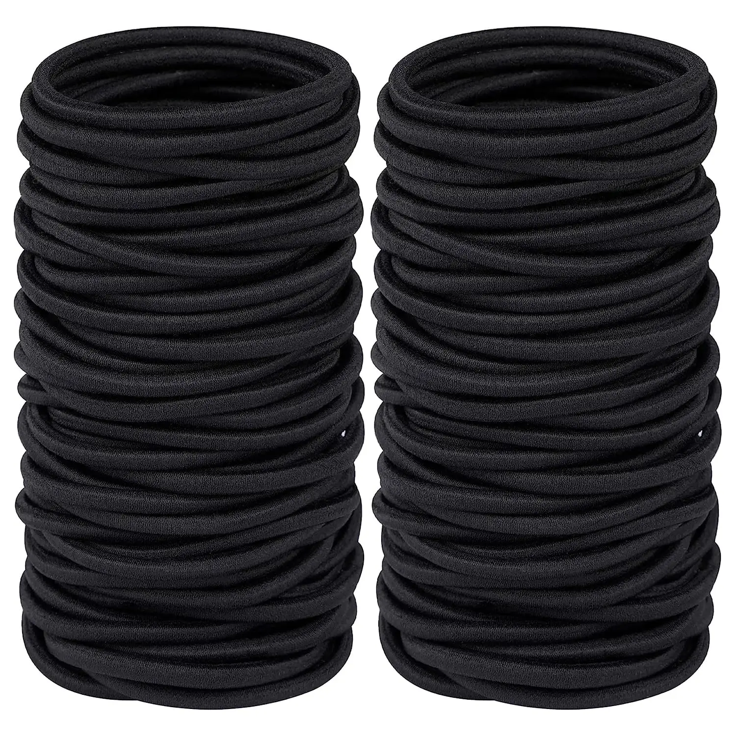 Elastic Hair Rubber Bands para mulheres, Hair Tie Ropes, Ponytail Titulares, Headbands, Scrunchies para meninas, 20 Pcs, 50 Pcs, 100 Pcs