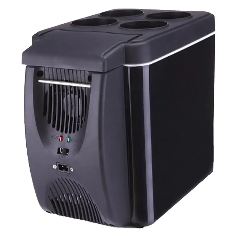 6L Silent Car Cooler for Vehicle Travel Fridge Shockproof Energy-Saving Cooler Space-Saving Fridge Freezer for Home