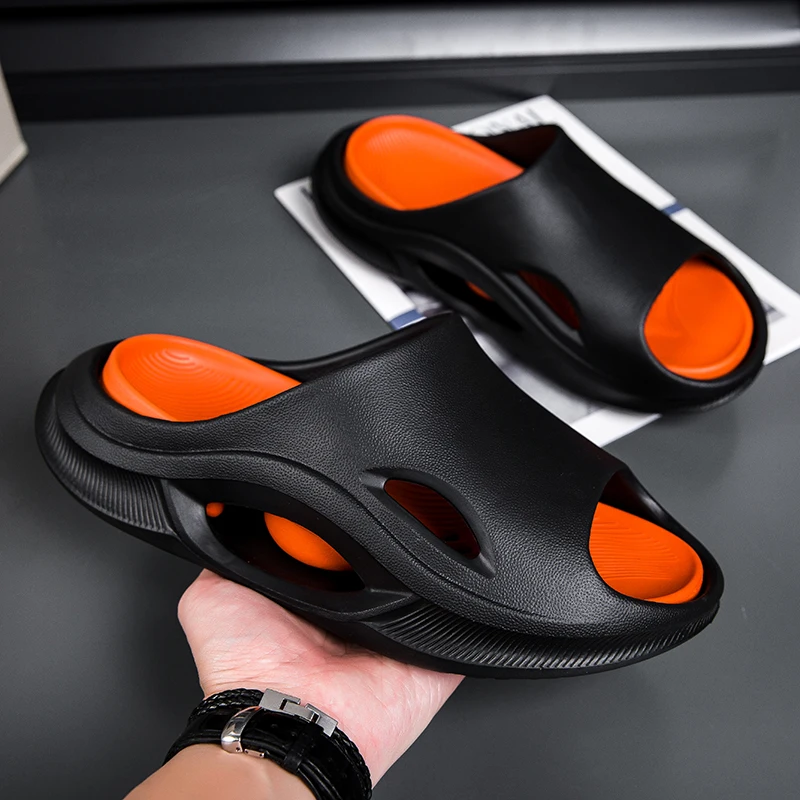 

Мужские летние шлепанцы с открытым носком, из ЭВА