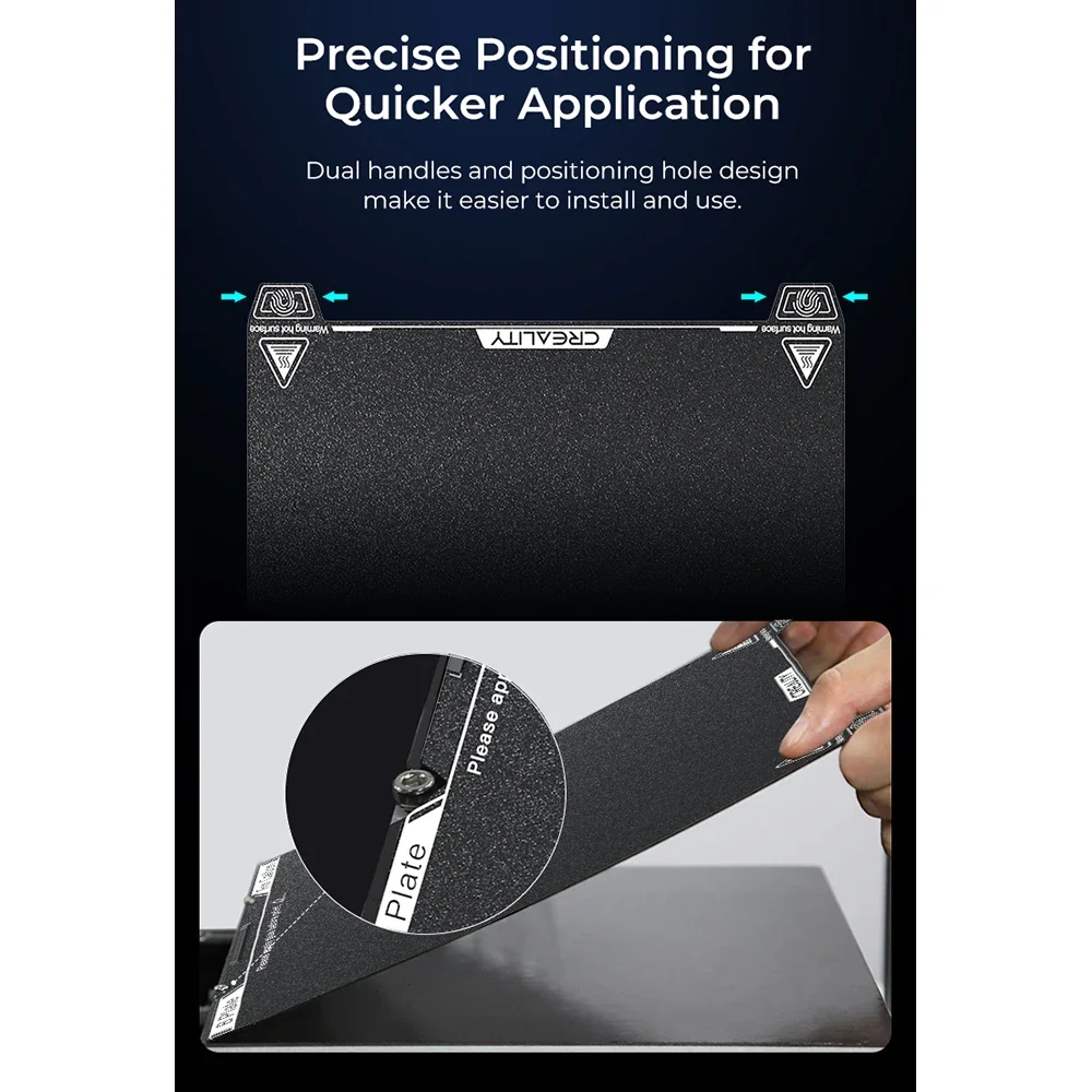 Creality 공식  K1C PEI 빌드 플레이트, 부드러운 마그네틱 스티커 없음, 235x235mm K1C 인쇄 플랫폼 보드, 프로스트