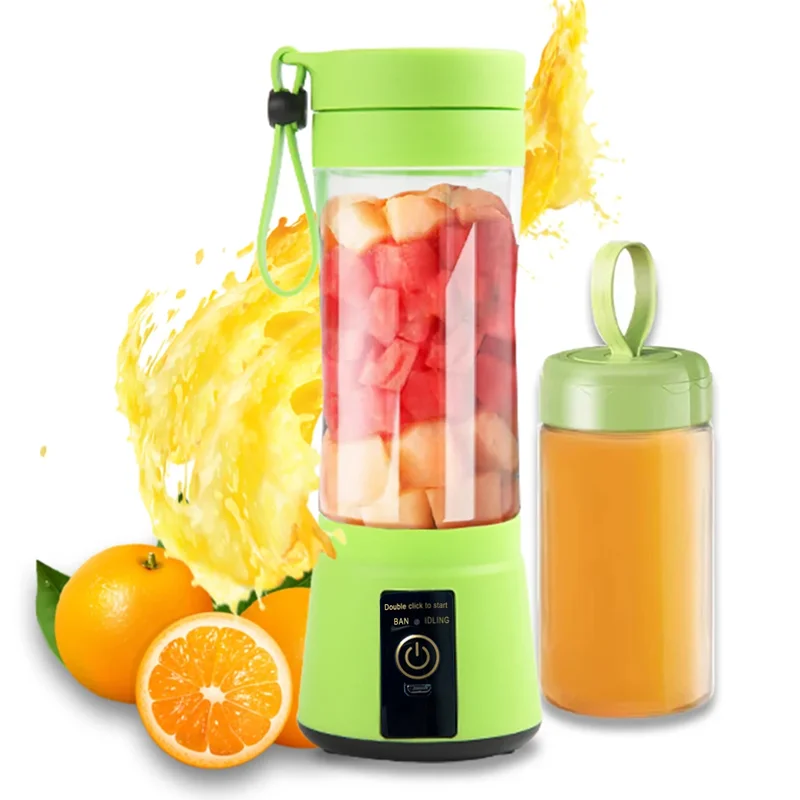 1Pc Portable Fruit Juice Blenders Summer Personal Electric Mini Bottle Home USB 6 Blades Juicer Cup Machine For Kitchen 6