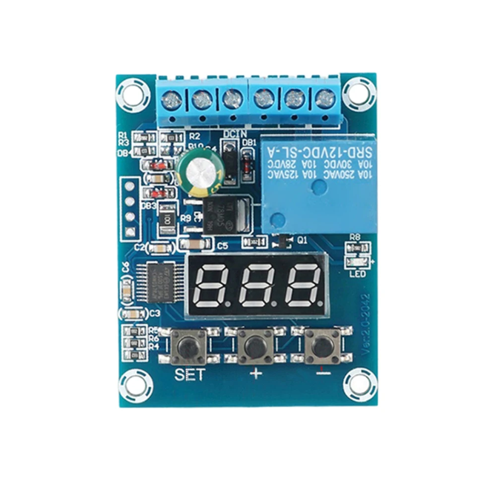 

DC 9V 12V 24V 12A Voltage Detection Module Relay Charge and Discharge Monitoring Module Output Voltage Detection Range 0-99.9V