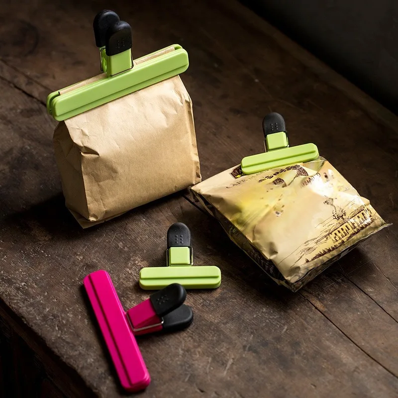 Kitchen T-shaped Food Sealing Clip Potato Chip Snack Packaging Leak-proof Moisture-proof Plastic Bag Strong Sealing Clip