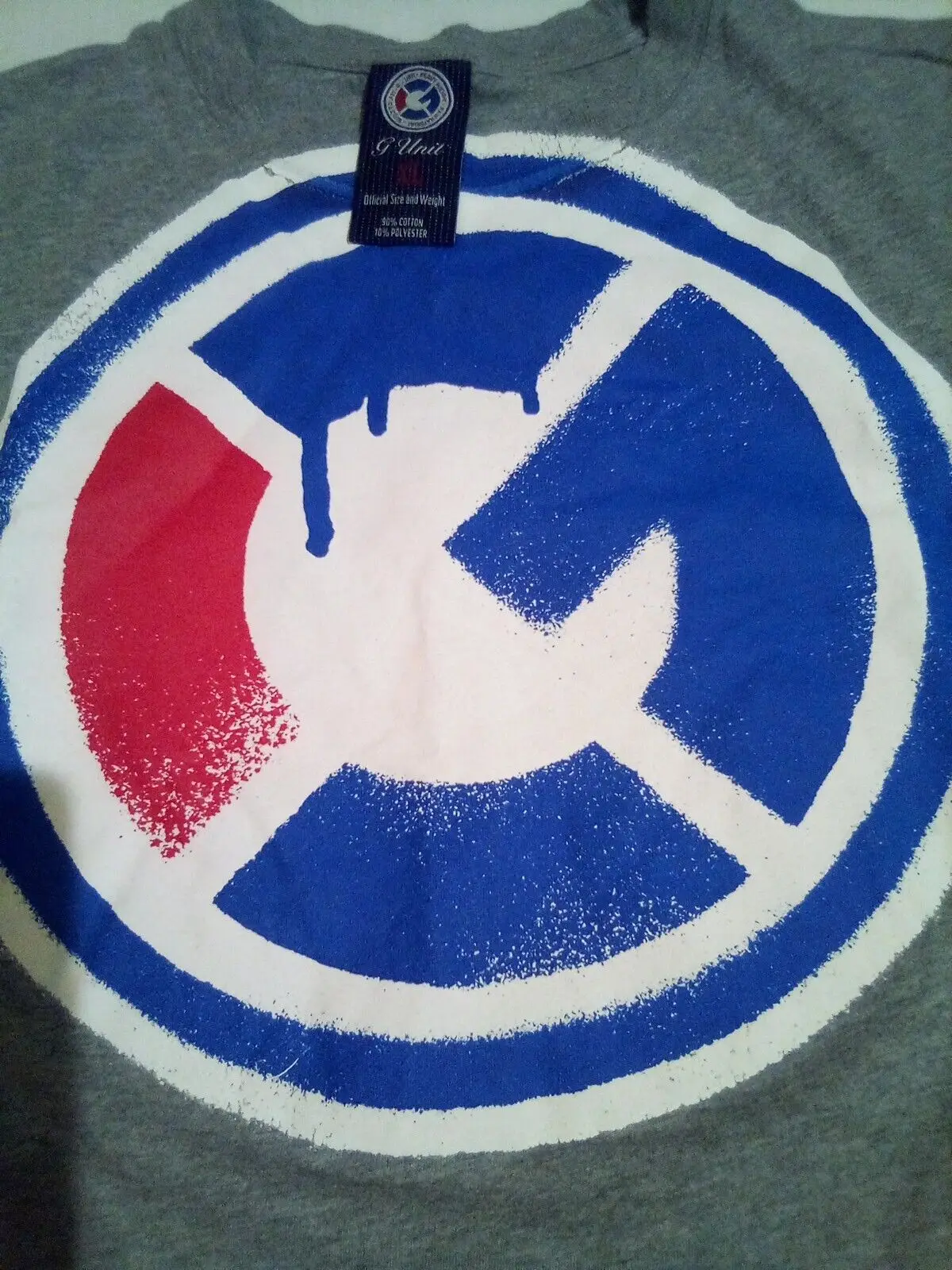 G Unit Size Xl Maglietta Grigia Maniche Lunghe O Corte