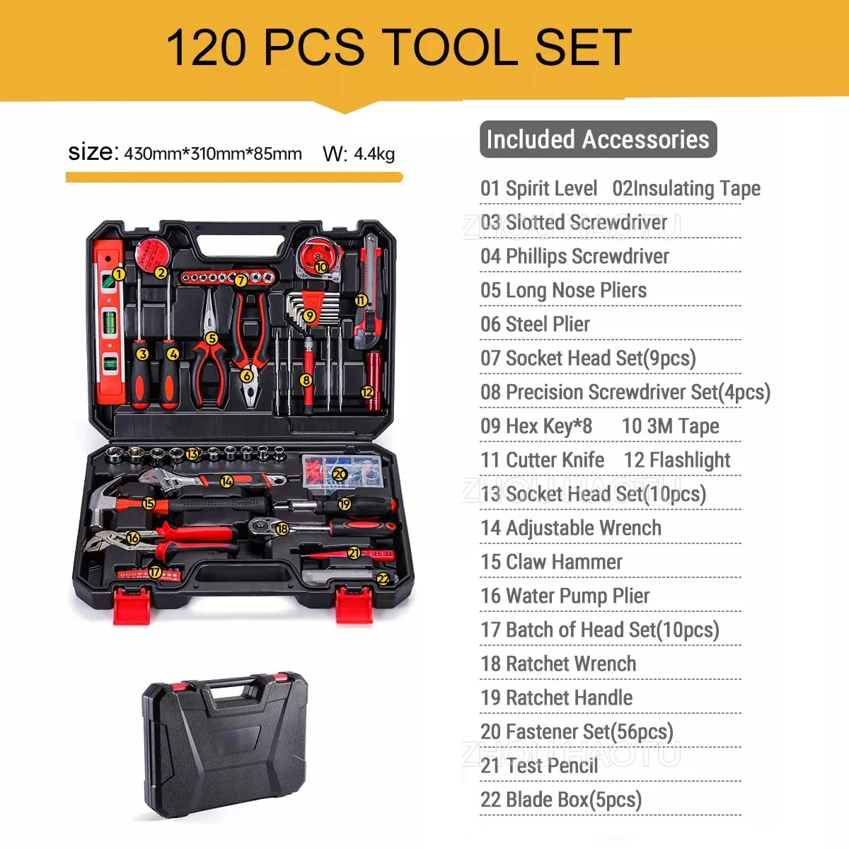 Kit d'outils de Maintenance, 20 pièces, réparation domestique, électricien  professionnel, ensemble d'outils Hnad, Kit de tournevis, marteau à griffes  - AliExpress