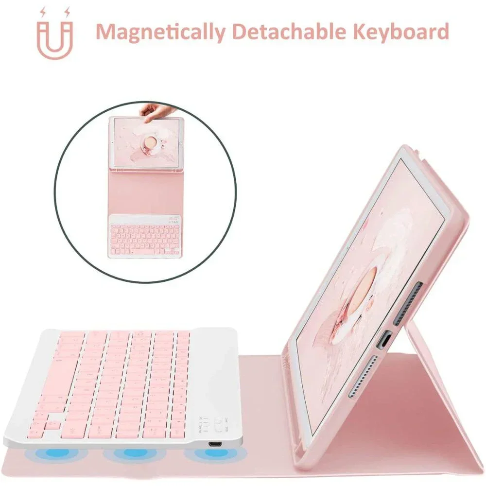Premium Keyboard Cover for 8.7 Tablets - Spanish & Russian Compatible