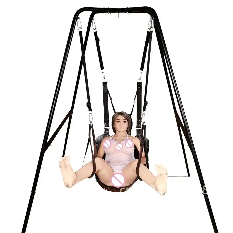 Super Load-Bearing Dual Layers Leather Hammock Swing Chair Sex Furniture Sling Bed Pillow Adult BDSM Games Toy For Couples SM320