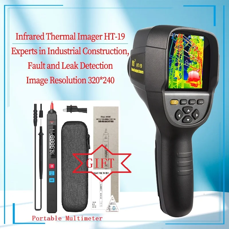 20℃-300℃ HT-175 IR Infrared Thermal Imaging Camera Digital Thermometer Imager 