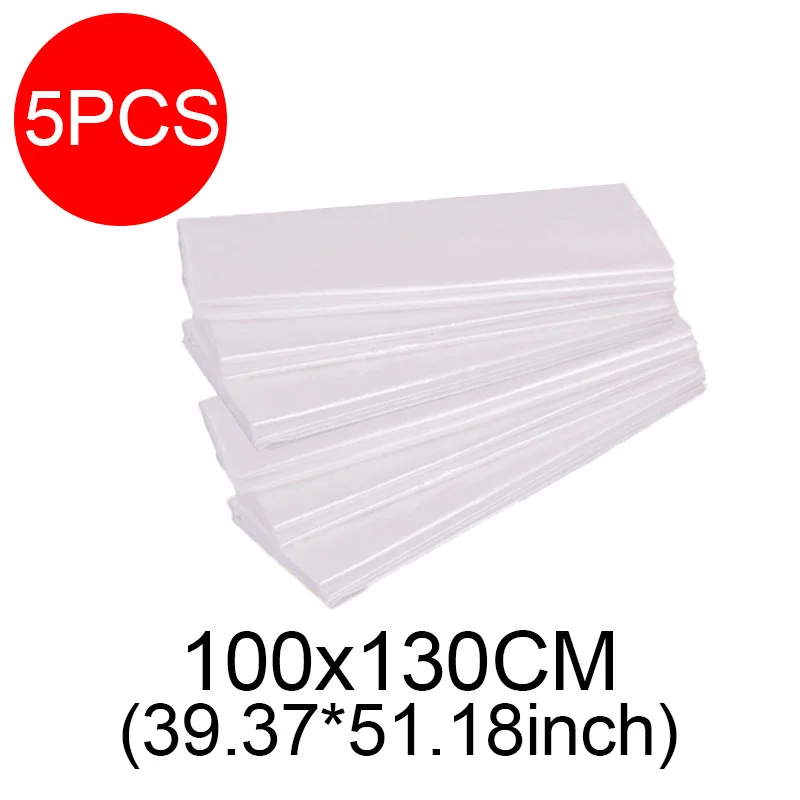 Eco-Friendly Transparent Storage Bags - 5 Pack Large Capacity Dust & Moisture-Proof Organizers