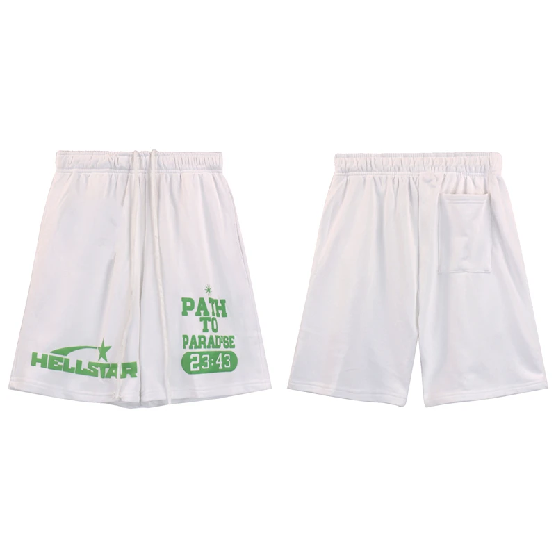 Y2K Hellstar Couple Cotton Shorts Short Pants Daily Casual Black Loose Sweatpants Oversized Summer style