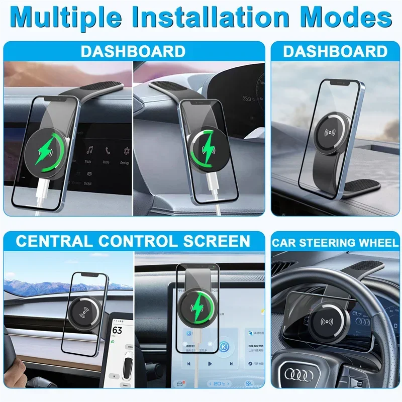 Wireless Car Charger Phone Holder Fast Charging