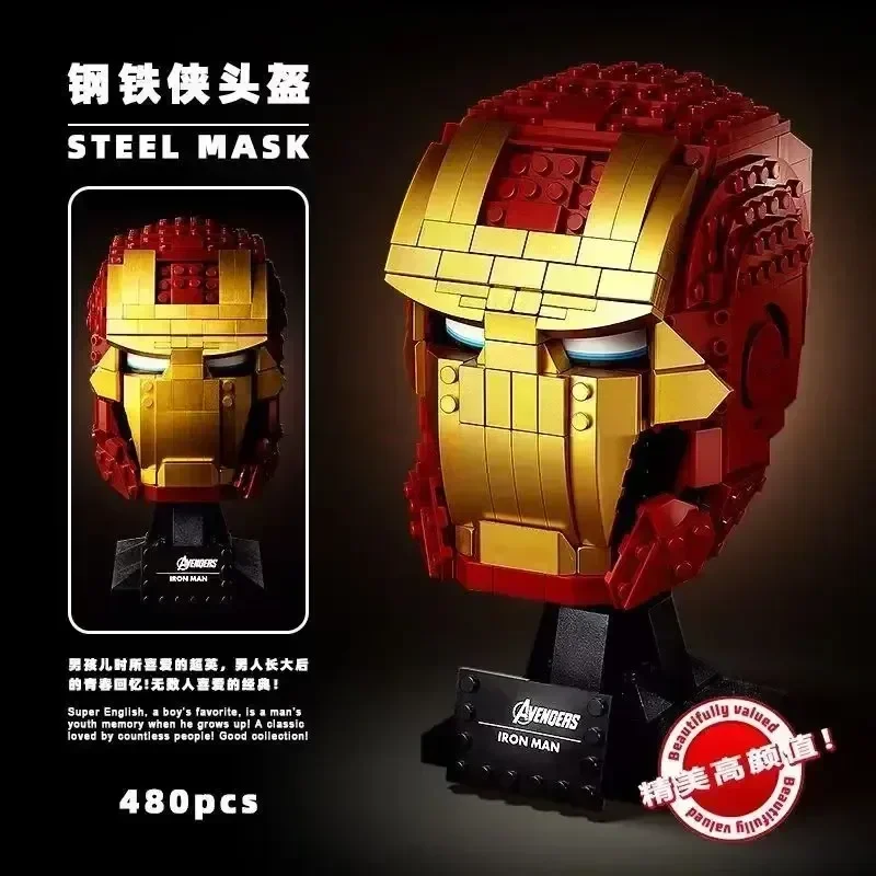 Guantelete del infinito de Thanos de Marvel Iron Man, guantes de construcción, modelo de rompecabezas de plástico de Iron Man para hacer uno mismo, regalo