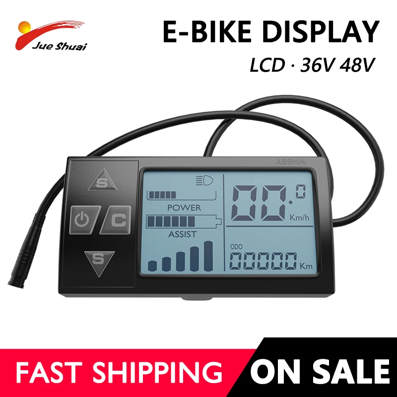 Computer Per Bici Elettrica S866 - Display LCD Impermeabile 24V/36V/48V, Misuratore Velocità Per E-Bike E Scooter - Foto 3