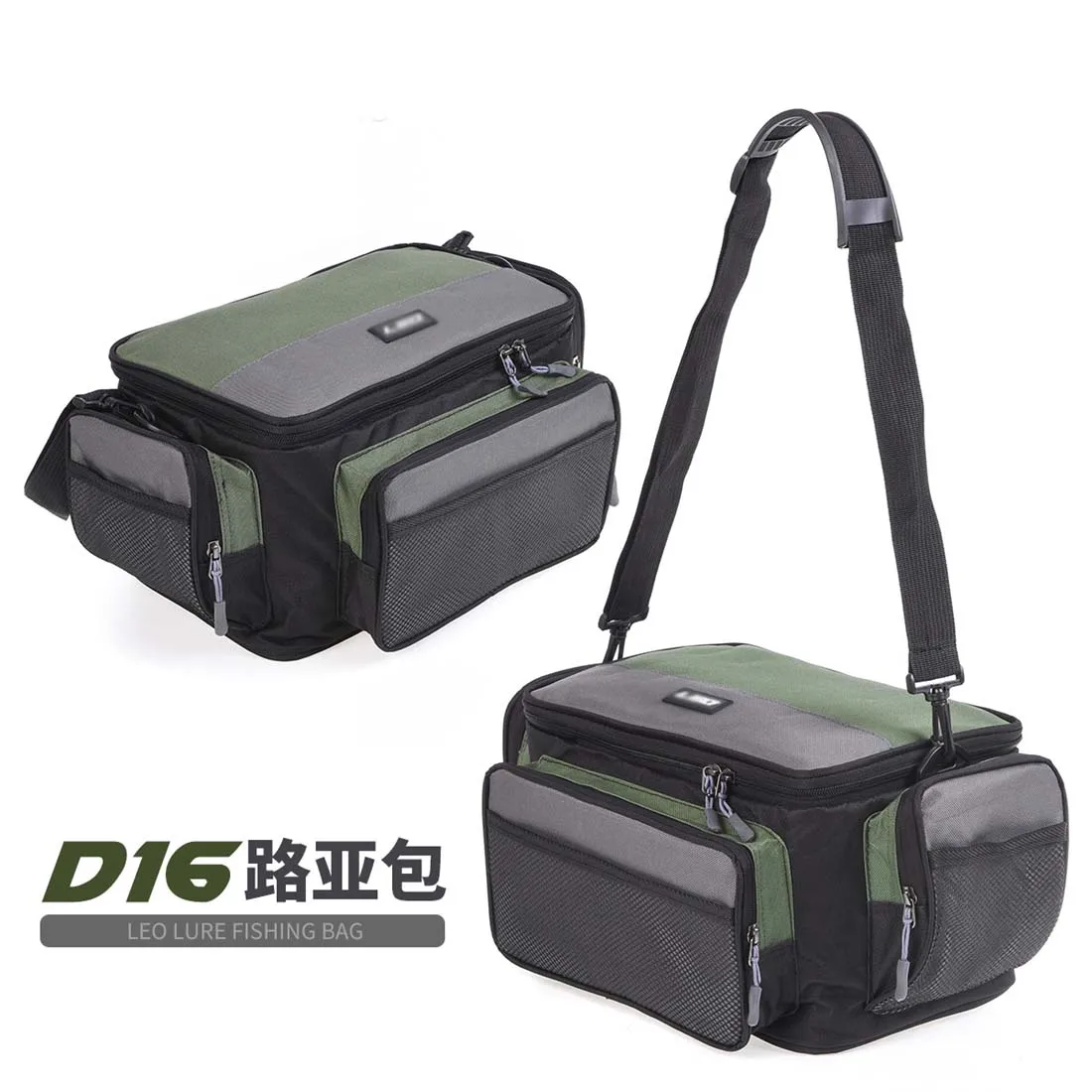 

Fishing Gear Bag And Fishing Wheel Accessories [D16 Dual Color Square Road Sub Bag]