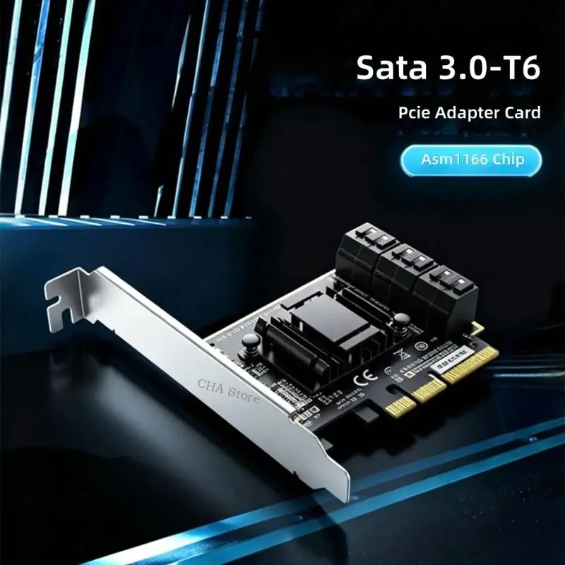 안정적인 데이터 전송으로 6개 장치를 동시에 지원하는 다중 인터페이스 SATA3.0 PCIExpress 어댑터 3XUE