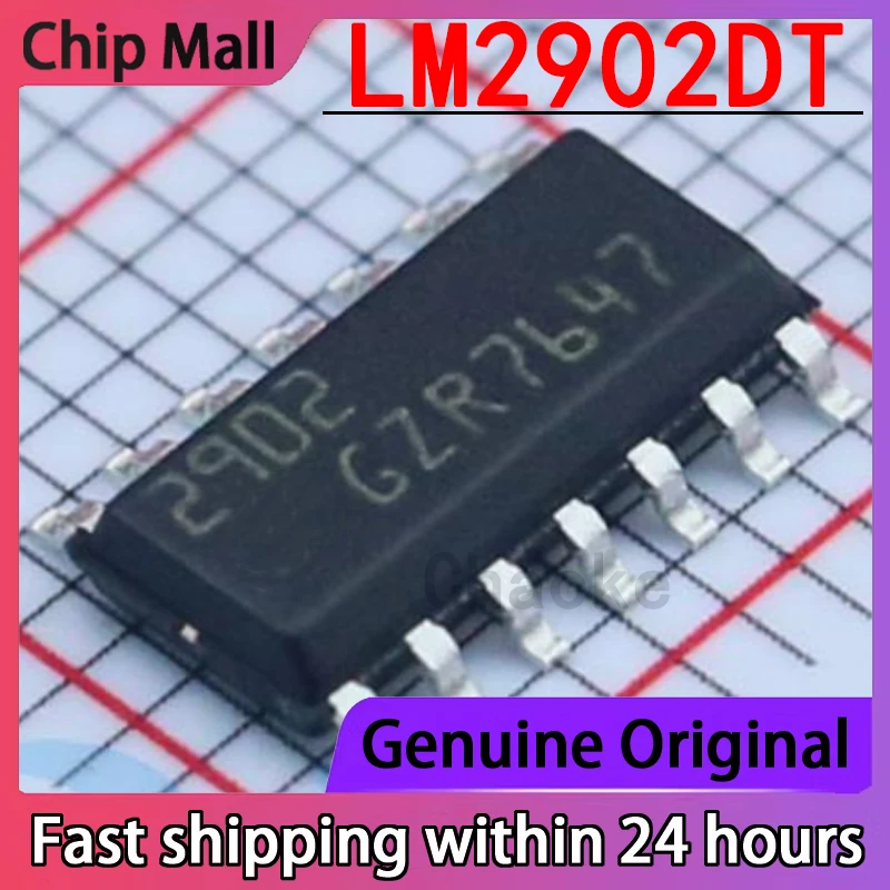 

10 шт. новый оригинальный LM2902DT Экран Печатный 2902 посылка SOP14 маломощный биполярный рабочий усилитель