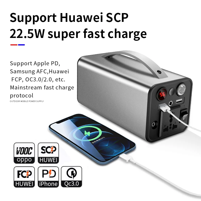 YYHC-Solar Ac Backup Portable Power Charger Station 500Wh 3000W 2Kw Lifepo4 Solar Power System Emergency Station Battery