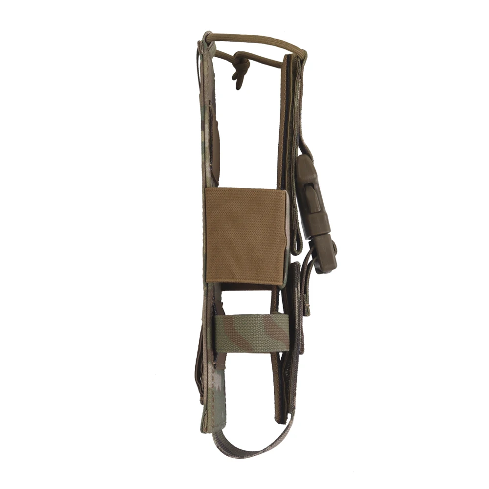 Tactical R Series Style Radio Pouch Molle Walkie Talkie Bag Water Cup Storage Pack with Quick Release Buckle Elastic Rope Shock