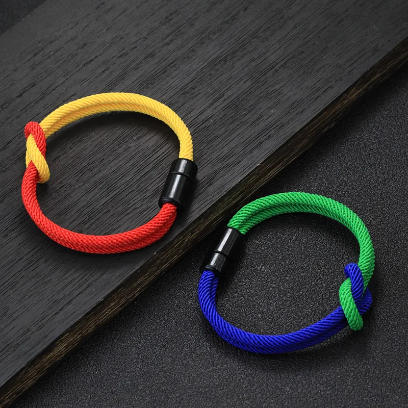 New In Colorblock Bracelet Unisex Attract Strong Magentic Braclet Ukraine Brazil Flag Colors Braslet Gift For Lovers Pulseira - Image 6