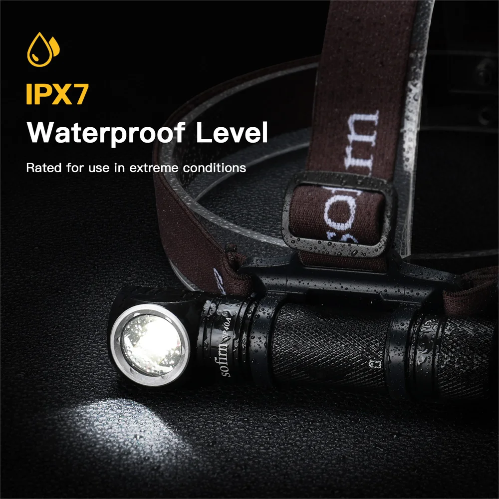 Head Lamp Sofirn SP40A TIR Optics Lens Headlamp LH351D LED 18650 USB Rechargeable 1200lm Torch with Magnet Tail Cap