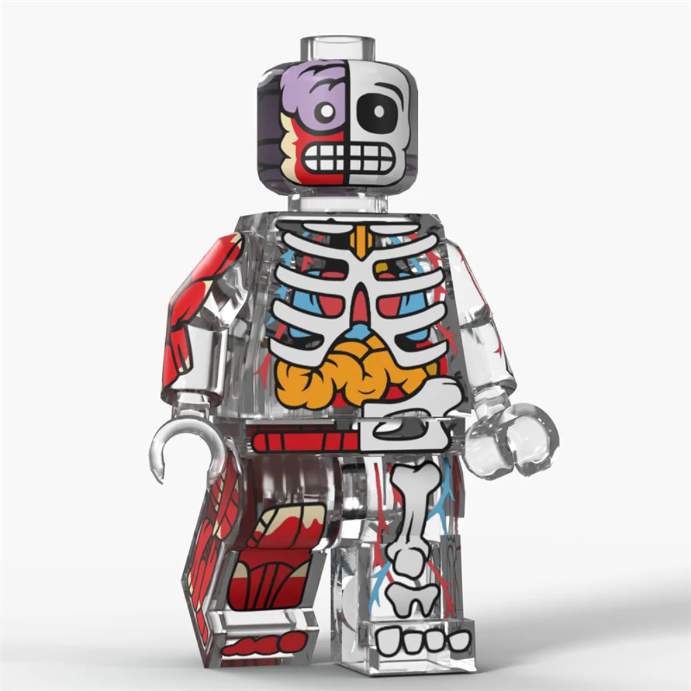 Children's Building Blocks Toy Mini Figure Humanoid Dolls Cartoon Character Birthday Gift Educational Playset for Kids - 2