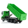 In Stock 8x8 1/14 Hydraulic RC Full Dump Truck Green Metal Roll Off Tipper Car Model Sound Light System Remote Control Toy Model 3