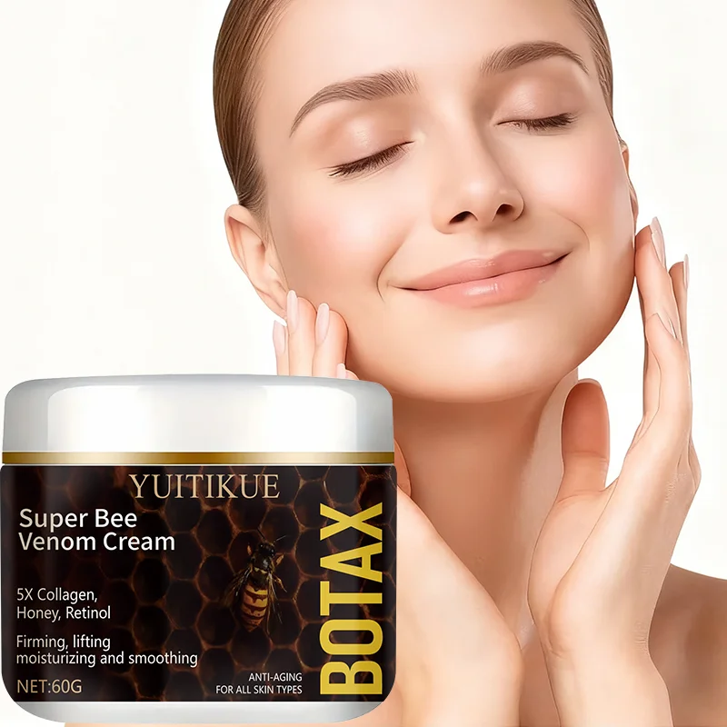 YUITIKUE Super Bee Venom Cream, with five times collagen, honey, and retinol, firms, lifts, moisturizes, and smooths