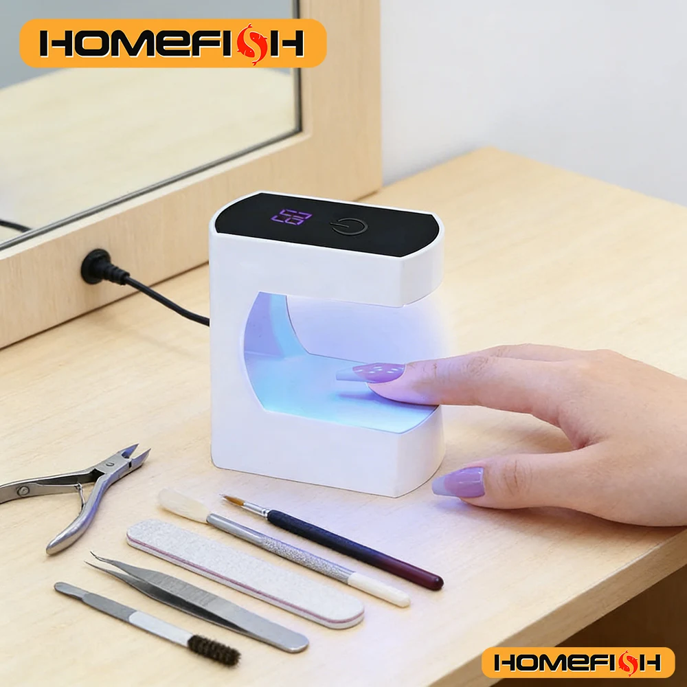 LED&UV 젤 폴리쉬 경화, 휴대용 빠른 건조 스마트 센서 네일 머신 USB 미니 네일 경화 램프