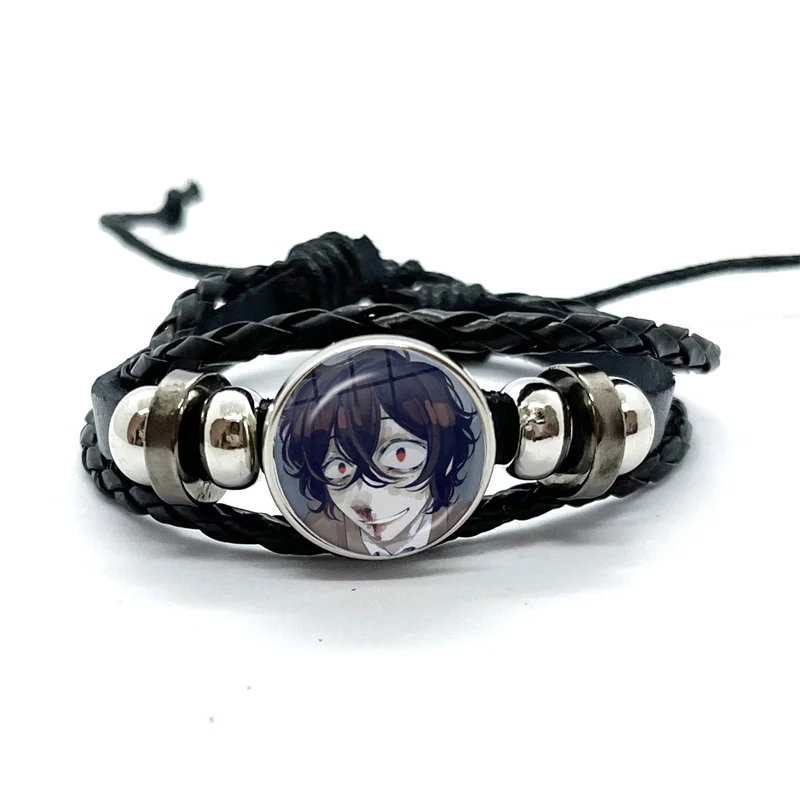 Creative Cartoon Character Osamu Nakahara Dazai Chuya Bracelets Art Multilayer Braided Bracelets Bangles Handmade Jewelry Gifts 5