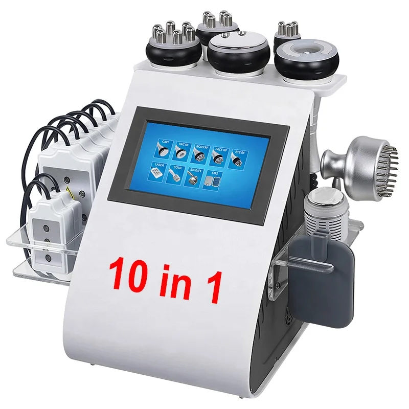 

10 in 1 Portable Cavitation Device Belly Fat Burning Machine Ultrasonic Vacuum Laser equipment