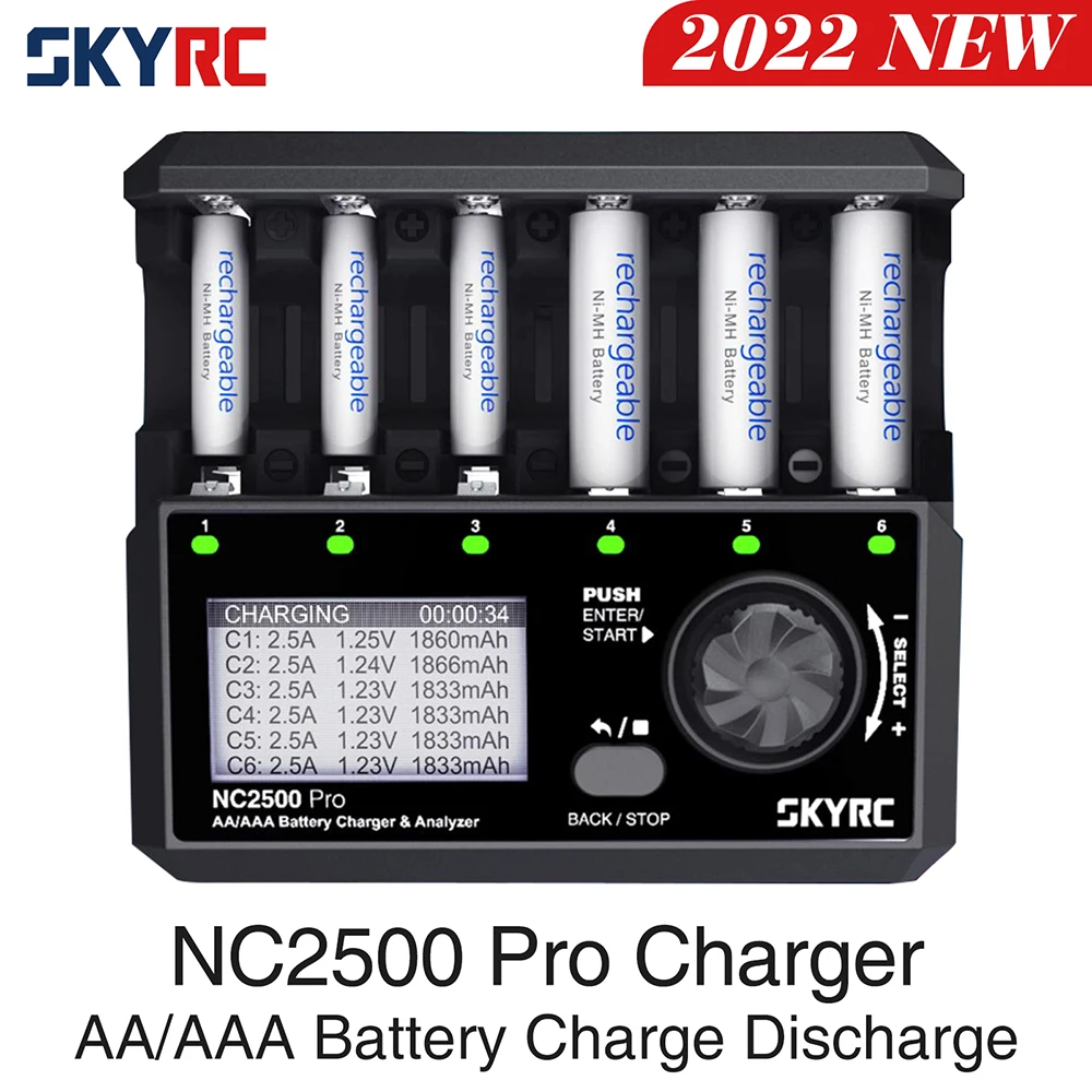 

SKYRC NC2500 Pro NiMH NiCd аккумулятор QC3.0 зарядное устройство для AA AAA аккумуляторных батарей Универсальный ЖК Смарт-аккумулятор 3 в 1 быстрое зарядное устройство