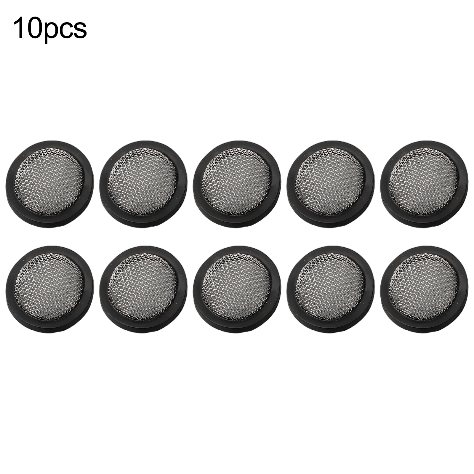 10pcs Garden Shower Hose Silicone Rubber Washers Filter Mesh Replacement for Washing Machine Faucet Seal Shower Head Accessories filter mesh