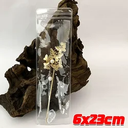 Set of Transparent PVC Jewelry Pouches - Anti - Oxidation Zip Storage Bags for Necklace Display and Protection (S)