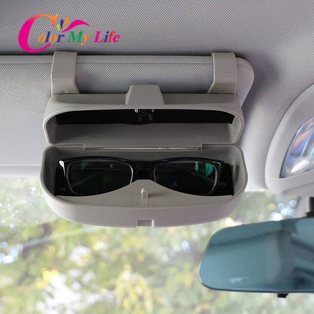Car Glasses Case Organizer Sunglasses Holder Storage Pockets for Renault Koleos Kadjar Duster Samsung QM6 QM3