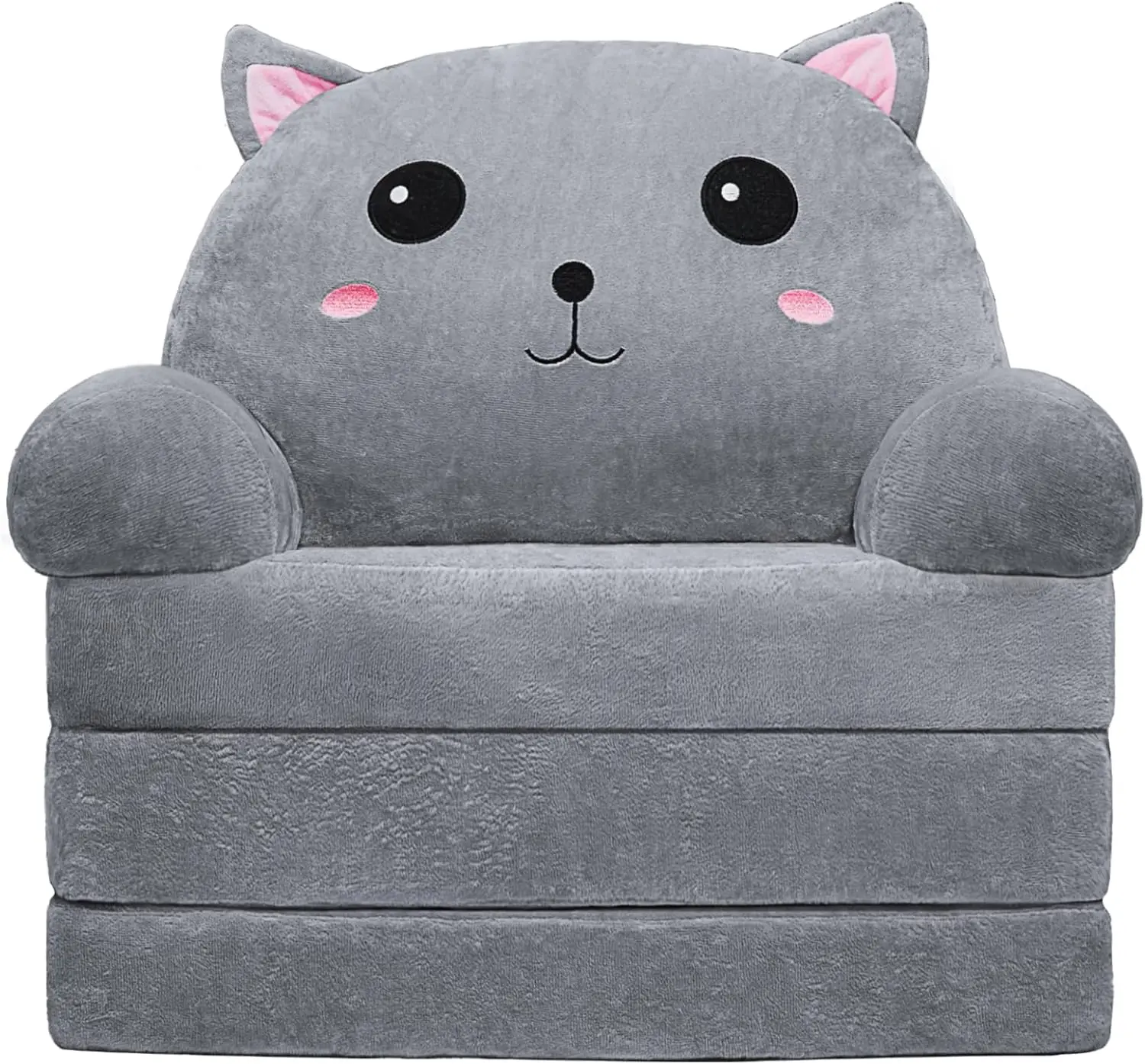 Toddler Chair Kids Sofa - Toddler Sofa Kids Couch Fold Out, 2 in 1 Flip Out Couch and Mini Sofa for Girls and Boys 2