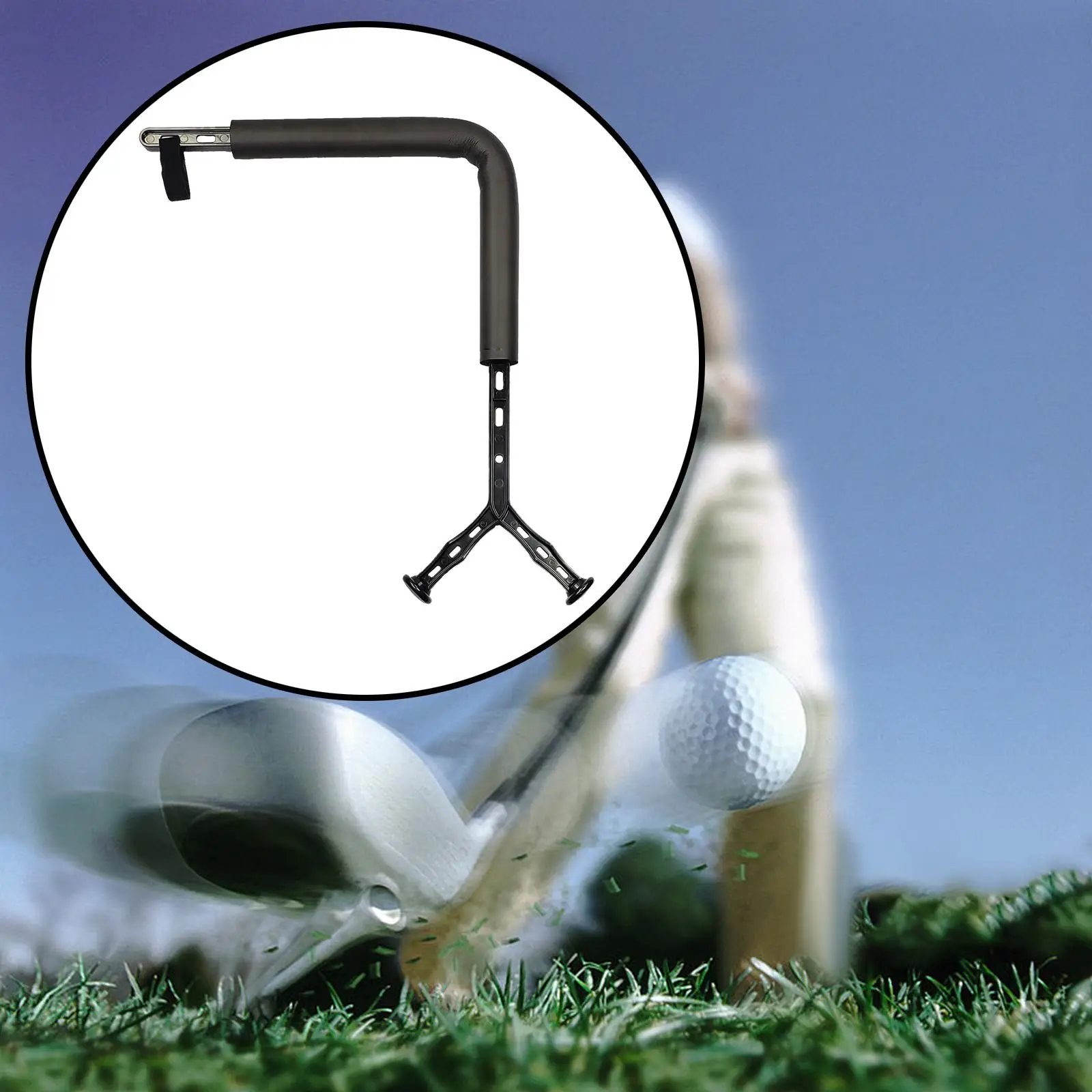 

Golf Swing Trainer Portable Beginner Garden for Any Level Tool Device Multifunctional Hitting Training Aid Golf Accessories