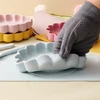 4PCS Baby Silicone Dinner Set Cute Lion Shape Placemat Suction Plate Toddler Utensils Soft Baby Stuff Portable Baby Tableware 5