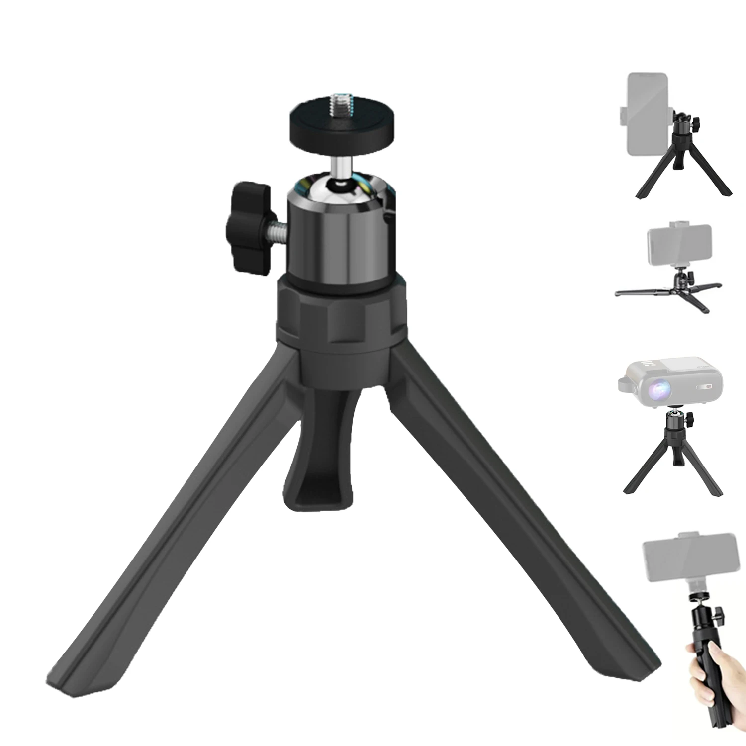 Desktop Projector Stand Desktop Mobile Phone Holder Tripod Live Support Rack Folding Projector Creative Bedside Stand