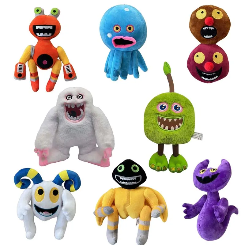 

My Singing Monster Plush Toys Green Plush Filled Animals Children's Birthday Gifts Decorative Plush Toys