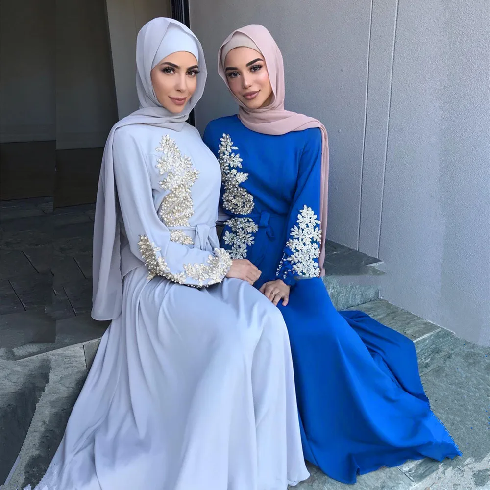 

Muslim Women Hijab Dress Islam Caftan Marocain Dresses Vestidos Eid Mubarak Robe Femme Abayas Ramadan Kaftan Dubai Turkey Abaya