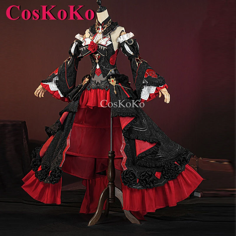 

CosKoKo Theresa Apocalypse Cosplay Game Honkai Impact 3 Costume Fashion Elegant Dress Halloween Party Role Play Clothing S-XXL