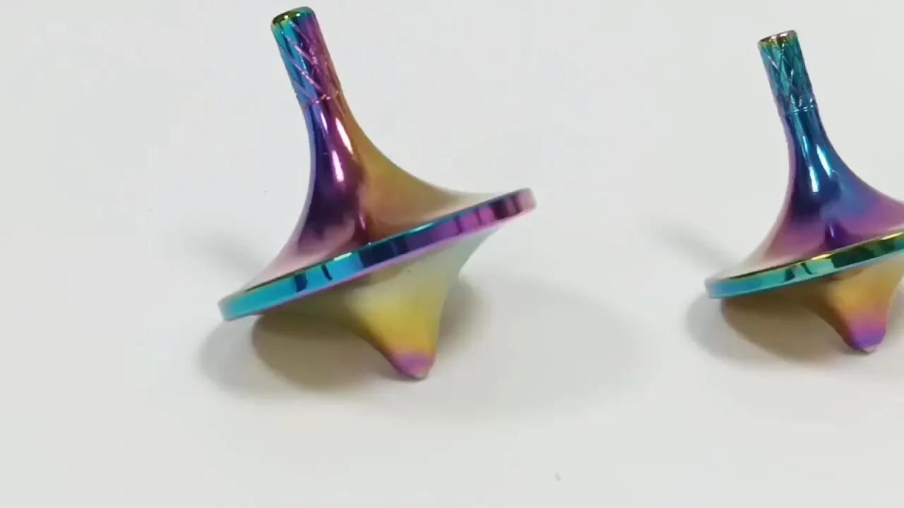 SyangKaitian Metal Gyro Spinning Top Gran juguete giratorio de plata preciso Decoración magnética giratoria, Spinning Top Decoración magnética giratoria Gotas de escritorio Spiner Juguetes Regalos Sin