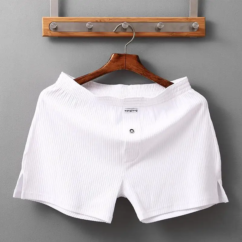 Mens Underwear Stretch Cotton Boxer Shorts Threaded Aro Pants Sleepwear Loungewear Shorts Boxers Male Underpants Panties - 2