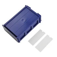 1PC Stackable Plastic Hardware Parts Storage Boxes Component Screws Tool Box Classifications Case Workshop Shelves Useful 2