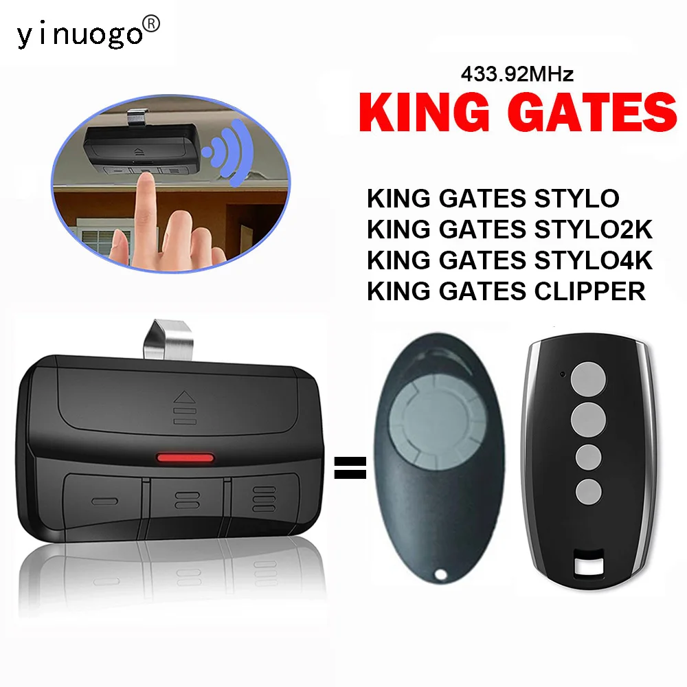 Telecomando Porta Garage Hansender Per KingGates Stylo 4/4K - Frequenza 433 MHz, Tecnologia Rolling Code - Foto 3