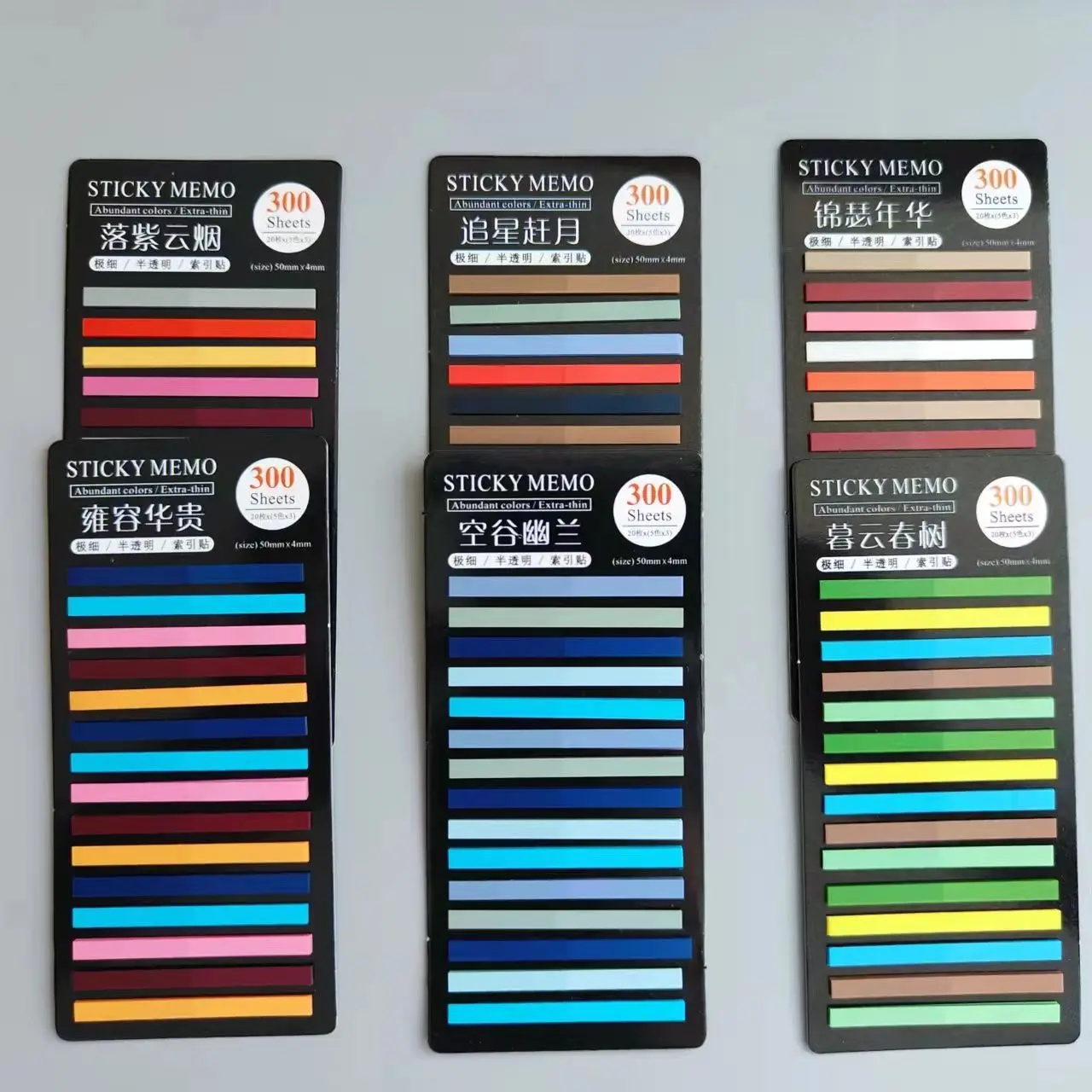 6 Packs 1800Sheet Transparent Sticky Notes Self-Adhesive BookMarkers Annotation for Reading Book Clear Tabs Stationery sticky notes index sticker notes memo paper self adhesive memo pad memo pad