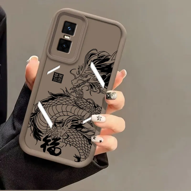 Dragon Totem Soft Silicone Shockproof Protective Case
