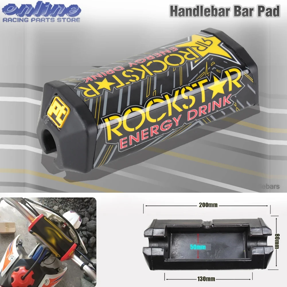 Motocross Handlebar Chest Protector Cross Bar Pad Square Fit 1-1/8 Handle Bar Motorcycle Dirt Pit Bike Accessories