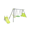 Interesting six function swingset with net swing metal plastic safe swing set 440lbs for outdoor playground  age 3+ with 31.5in 5